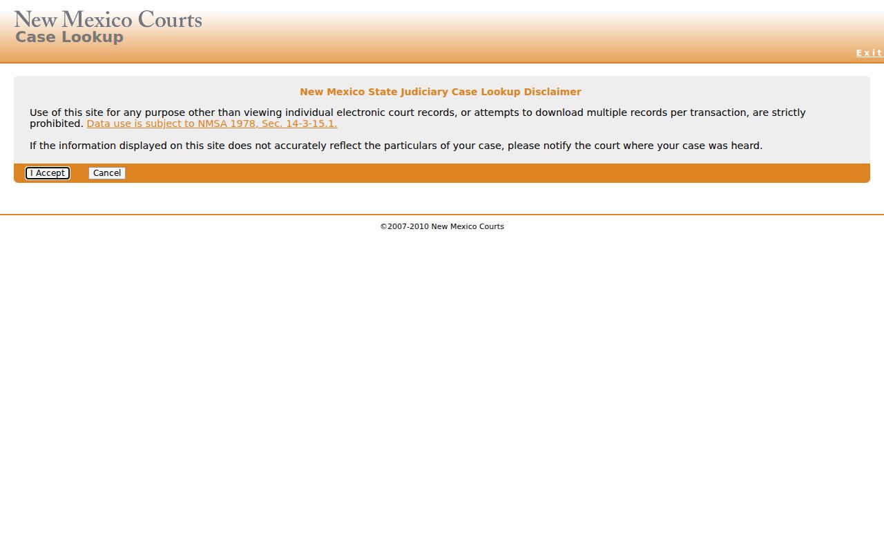 Torrance docket search New Mexico Case Lookup